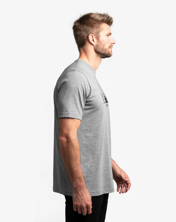 Men JUICY LUCY TEE Heather Grey TravisMathew Tees