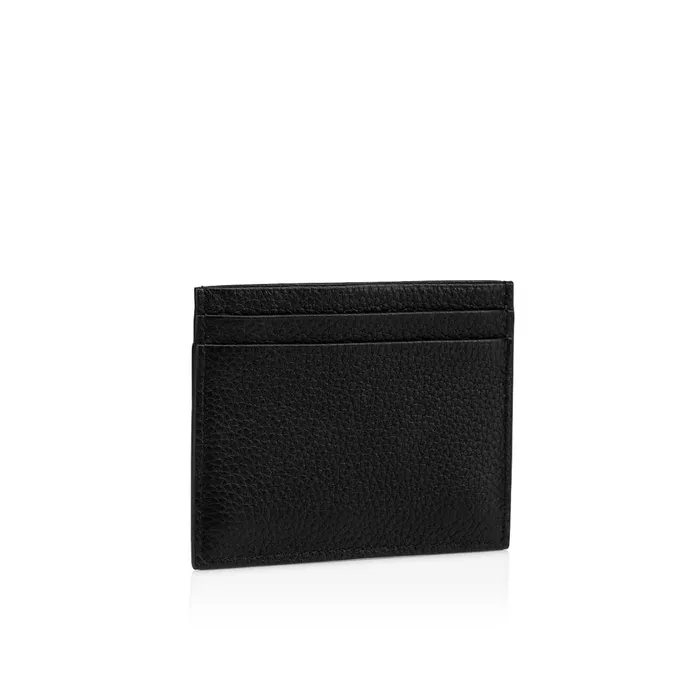 Men Kios Card Holder 8211 Rubber And Grained Calf Leather 8211 Loubi Loubi Christian Louboutin Wallets and Cardholders