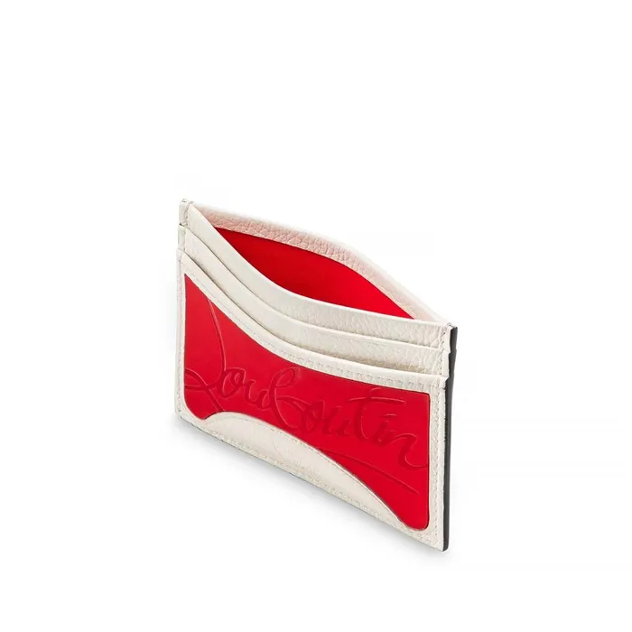 Men Kios Card Holder Card Holder 8211 Calf Leather 8211 Snow White Christian Louboutin Wallets and Cardholders