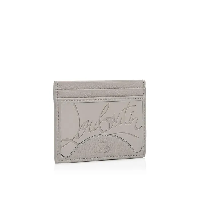 Men Kios Card Holder Card Holder 8211 Grained Calf Leather And Rubber 8211 Goose Grey Christian Louboutin Wallets and Cardholders
