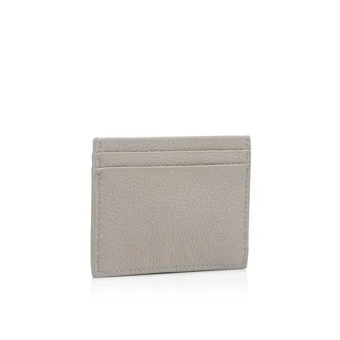 Men Kios Card Holder Card Holder 8211 Grained Calf Leather And Rubber 8211 Goose Grey Christian Louboutin Wallets and Cardholders