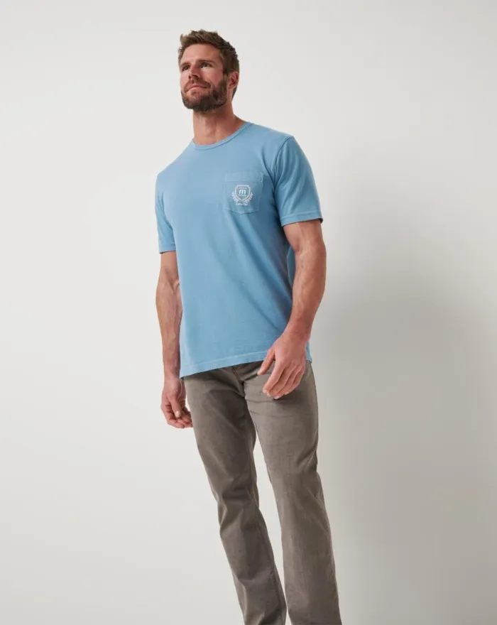 Men LOCAL FAVORITE 20 TEE Captains Blue TravisMathew Tees