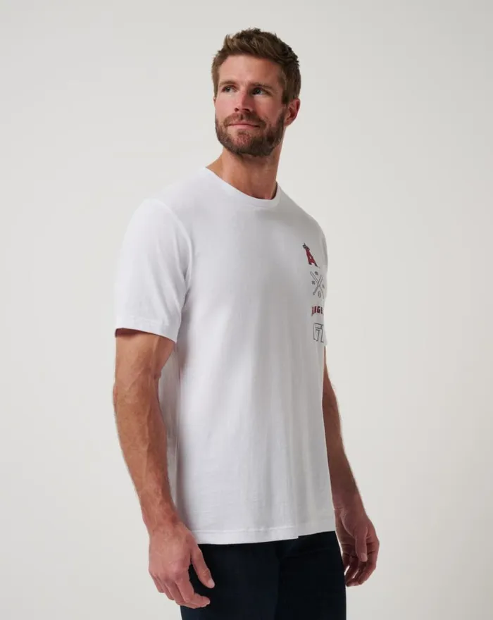 Men LOS ANGELES ANGELS SUNSET SLAM 20 TEE White TravisMathew Tees