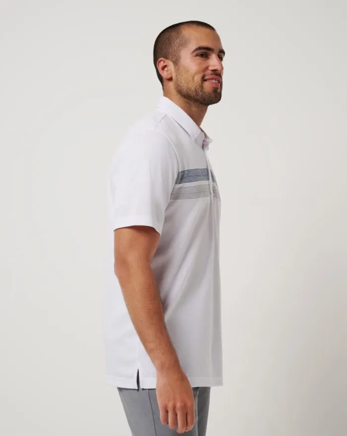 Men LOS ANGELES ANGELS TOP RECRUIT POLO White TravisMathew Polos