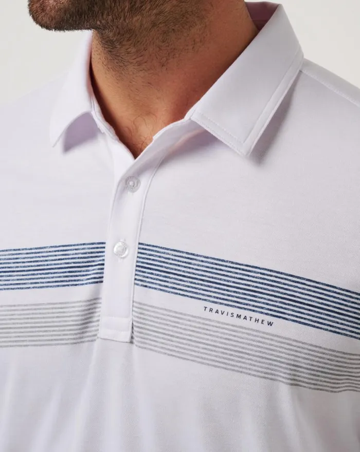 Men LOS ANGELES ANGELS TOP RECRUIT POLO White TravisMathew Polos