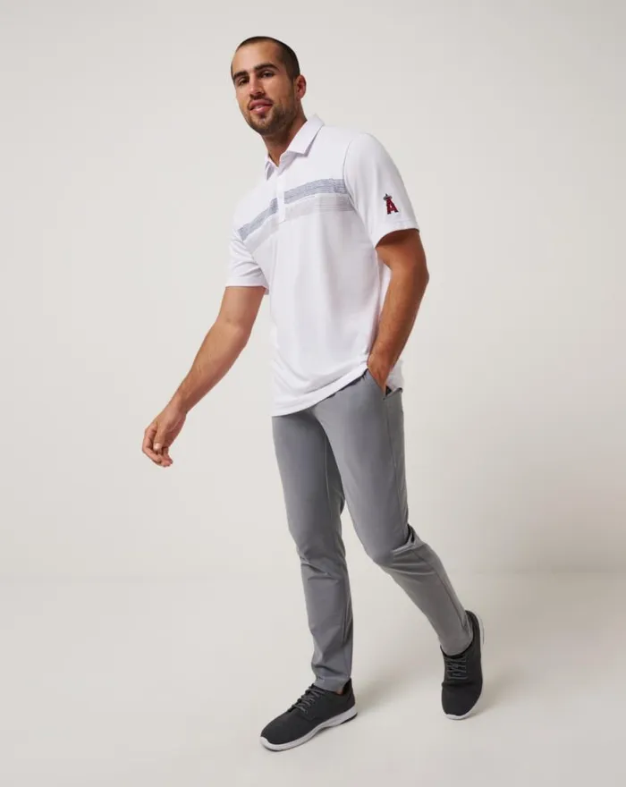 Men LOS ANGELES ANGELS TOP RECRUIT POLO White TravisMathew Polos