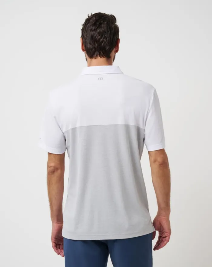 Men LOS ANGELES DODGERS HOME RUN LEADER POLO Whiteheather Grey TravisMathew Polos