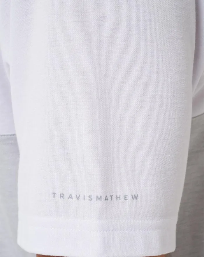 Men LOS ANGELES DODGERS HOME RUN LEADER POLO Whiteheather Grey TravisMathew Polos