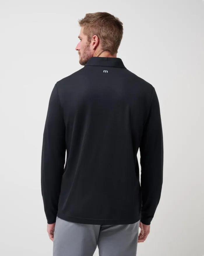 Men LOS ANGELES DODGERS TIME TO TAILGATE QUARTER ZIP Black TravisMathew Quarter Zips