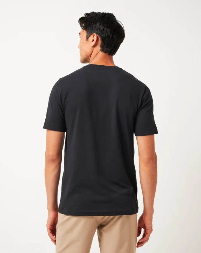 Men LOST CAVE POCKET TEE Black TravisMathew Tees