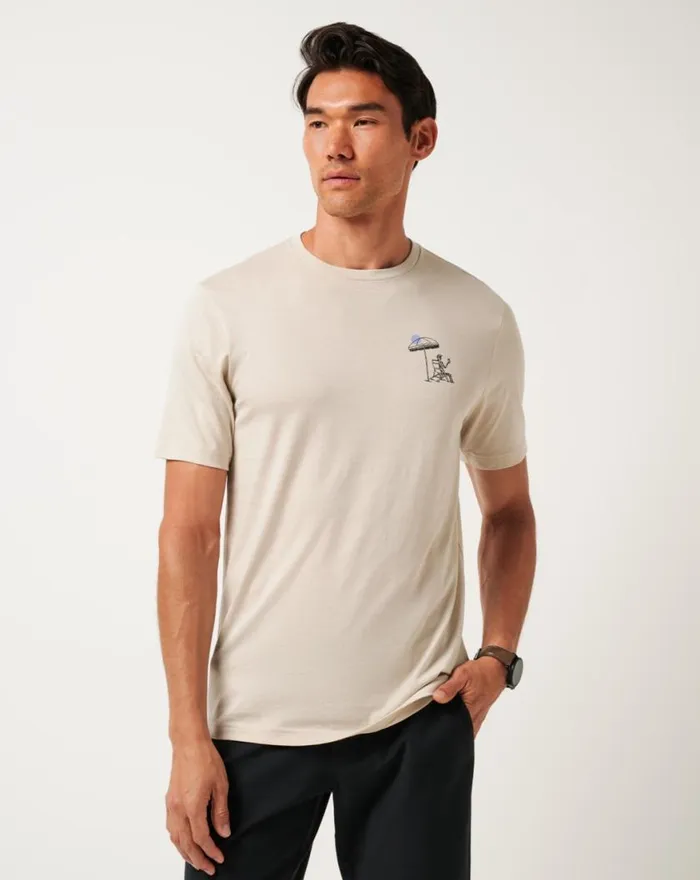 Men LOST VACATION TEE Italian Sand TravisMathew Tees Men LOST VACATION TEE Italian Sand TravisMathew Tees