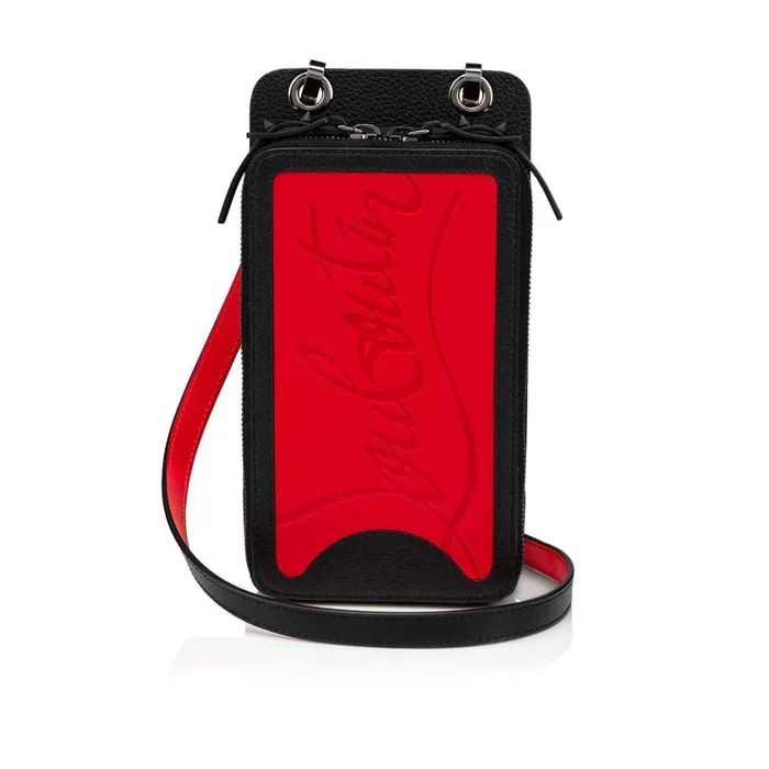 Men Loubi Phone Box Iphone Case Phone Pouch 8211 Rubber And Calf Leather 8211 Loubi Red Christian Louboutin Crossbody Bags Men Loubi Phone Box Iphone Case Phone Pouch 8211 Rubber And Calf Leather 8211 Loubi Red Christian Louboutin Crossbody Bags