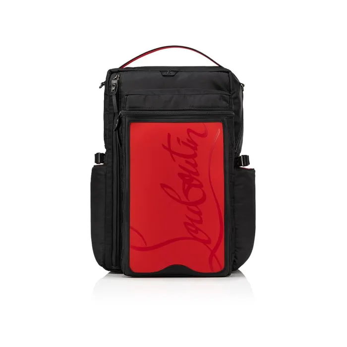 Men Loubideal Backpack 8211 Fabric And Rubber 8211 Loubi Red Christian Louboutin Crossbody Bags Men Loubideal Backpack 8211 Fabric And Rubber 8211 Loubi Red Christian Louboutin Crossbody Bags