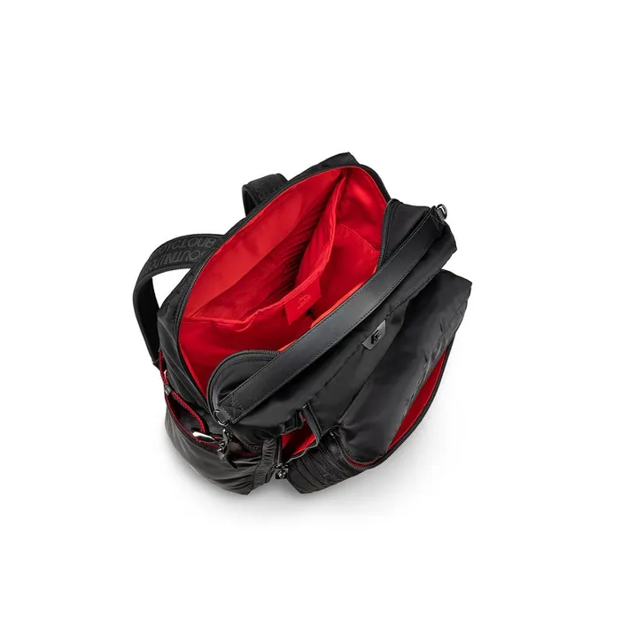 Men Loubideal Backpack 8211 Fabric And Rubber 8211 Loubi Red Christian Louboutin Crossbody Bags