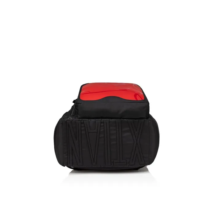 Men Loubideal Backpack 8211 Fabric And Rubber 8211 Loubi Red Christian Louboutin Crossbody Bags