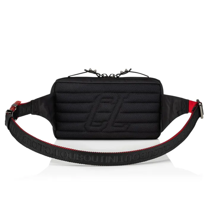 Men Loubideal Belt Bag 8211 Fabric And Rubber 8211 Loubi Red Christian Louboutin Crossbody Bags