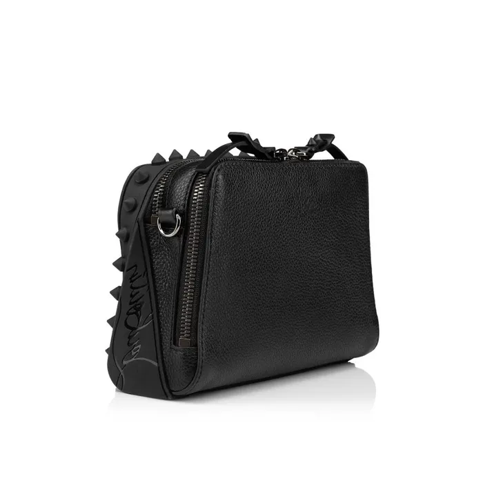 Men Loubitown Crossbody Bag 8211 Calf Leather 8211 Black Black Christian Louboutin Crossbody Bags