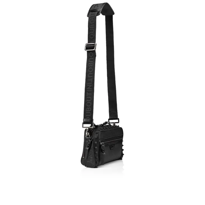 Men Loubitown Crossbody Bag 8211 Calf Leather 8211 Black Black Christian Louboutin Crossbody Bags