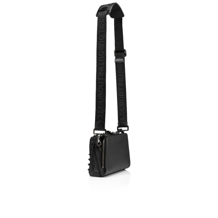 Men Loubitown Crossbody Bag 8211 Calf Leather 8211 Black Black Christian Louboutin Crossbody Bags
