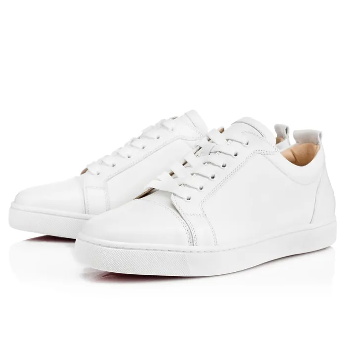 Men Louis Junior Sneakers 8211 Calf Leather 8211 White White Christian Louboutin Low Top Sneakers Men Louis Junior Sneakers 8211 Calf Leather 8211 White White Christian Louboutin Low Top Sneakers