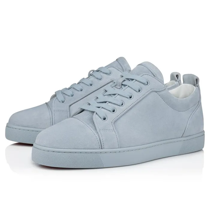 Men Louis Junior Sneakers 8211 Veau Velours 8211 Paseo Blue Christian Louboutin Low Top Sneakers Men Louis Junior Sneakers 8211 Veau Velours 8211 Paseo Blue Christian Louboutin Low Top Sneakers