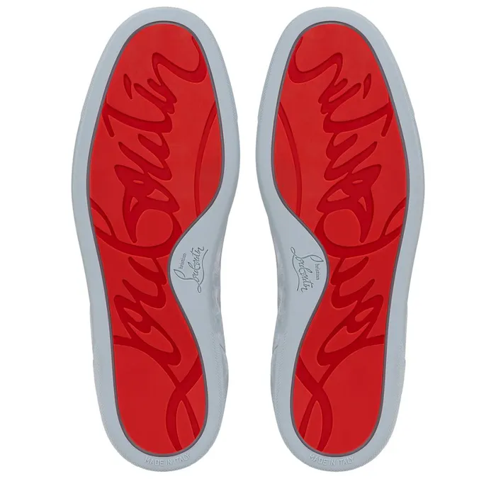 Men Louis Junior Sneakers 8211 Veau Velours 8211 Paseo Blue Christian Louboutin Low Top Sneakers