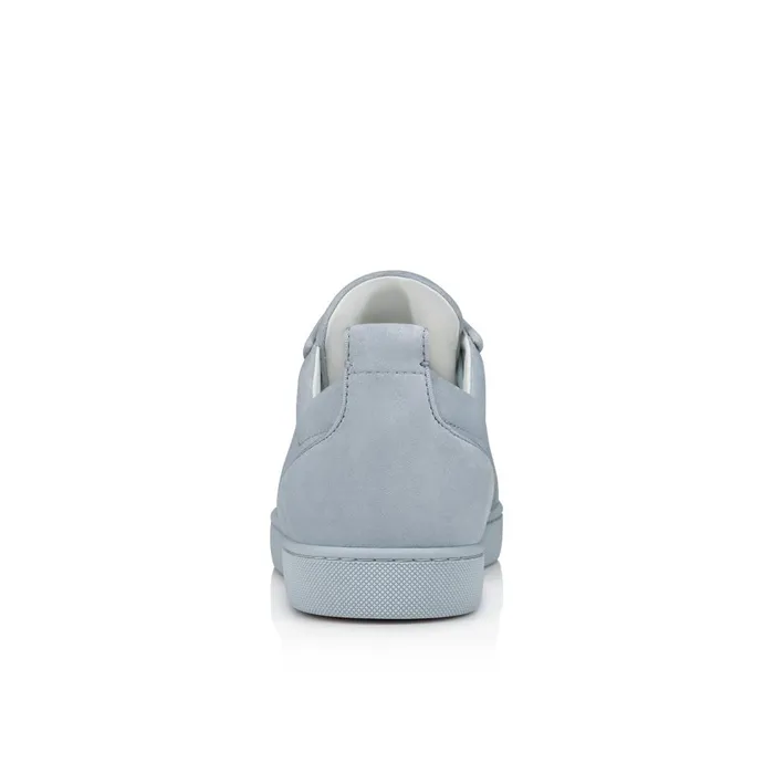 Men Louis Junior Sneakers 8211 Veau Velours 8211 Paseo Blue Christian Louboutin Low Top Sneakers