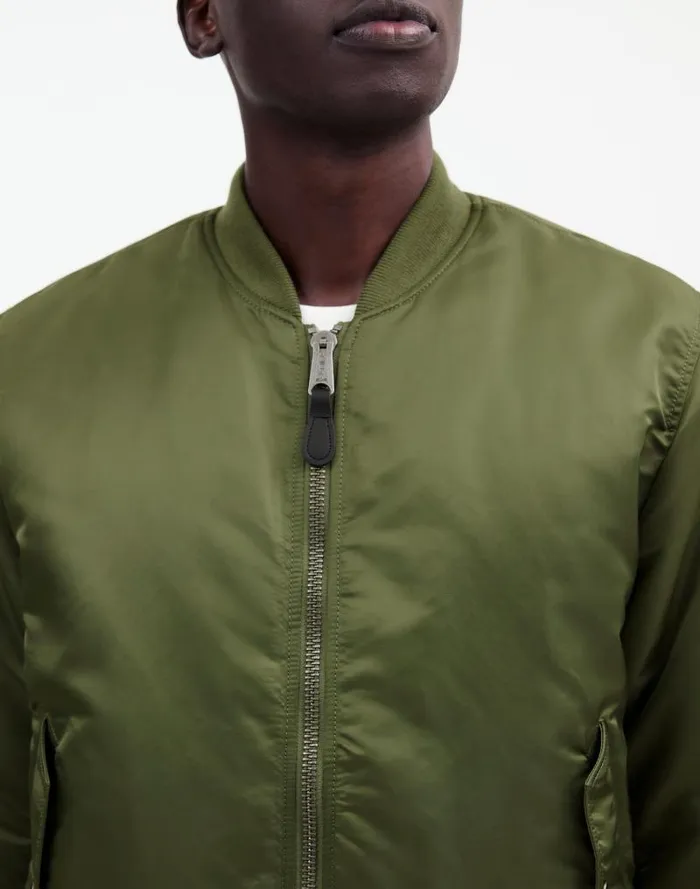 Men Madewell X Alpha Industries MA1 Flight Jacket Heritage Olive Madewell Coats Jackets
