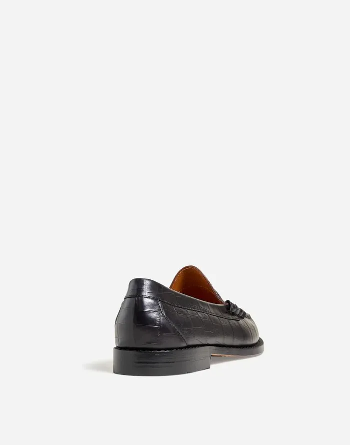 Men Madewell X GHBASS Larson Weejuns Loafers Black Dark Brown Madewell Dress Shoes and Loafers