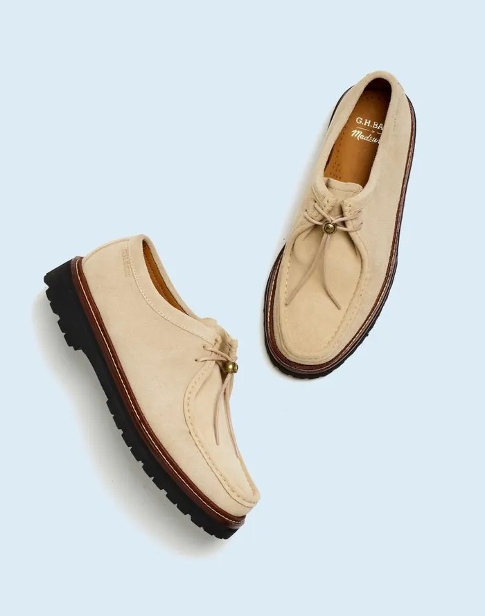 Men Madewell X GHBASS Wallace Suede Moc Off White Madewell Dress Shoes and Loafers