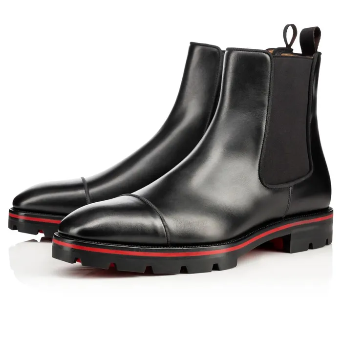 Men Melon Ankle Boots 8211 Calf Leather 8211 Black Black Christian Louboutin Ankle Boots Men Melon Ankle Boots 8211 Calf Leather 8211 Black Black Christian Louboutin Ankle Boots
