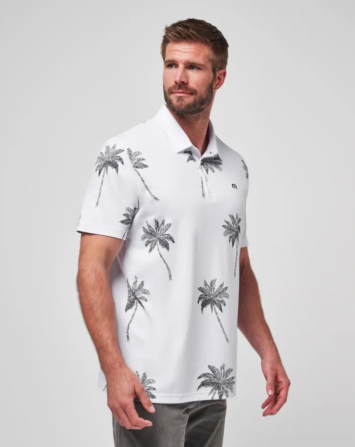 Men MESIC POLO White TravisMathew Polos