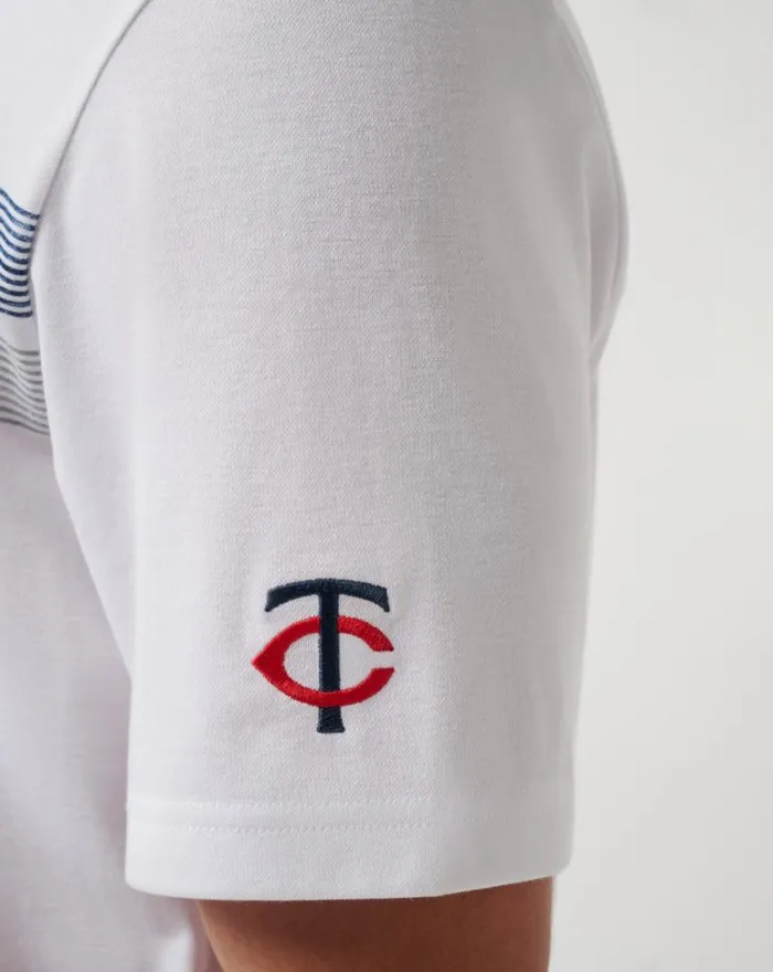 Men MINNESOTA TWINS TOP RECRUIT POLO White TravisMathew Polos