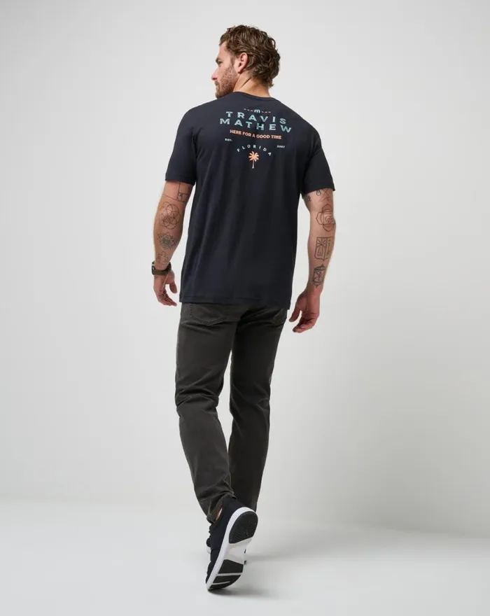 Men NAUTICAL NINES TEE Black TravisMathew Tees Men NAUTICAL NINES TEE Black TravisMathew Tees