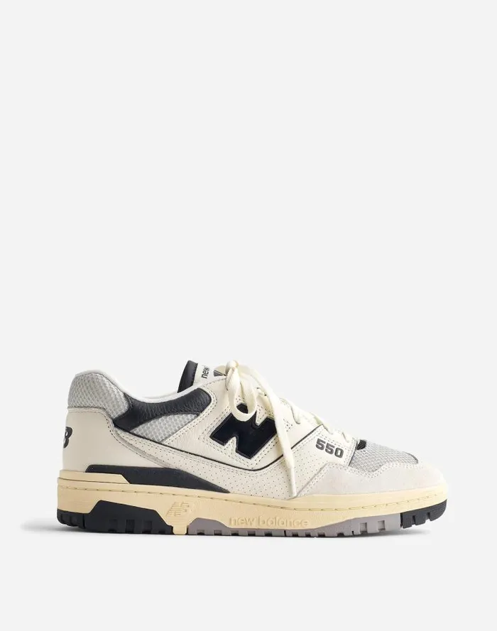 Men New Balance 550 Sneakers Sea Salt Black Madewell Sneakers