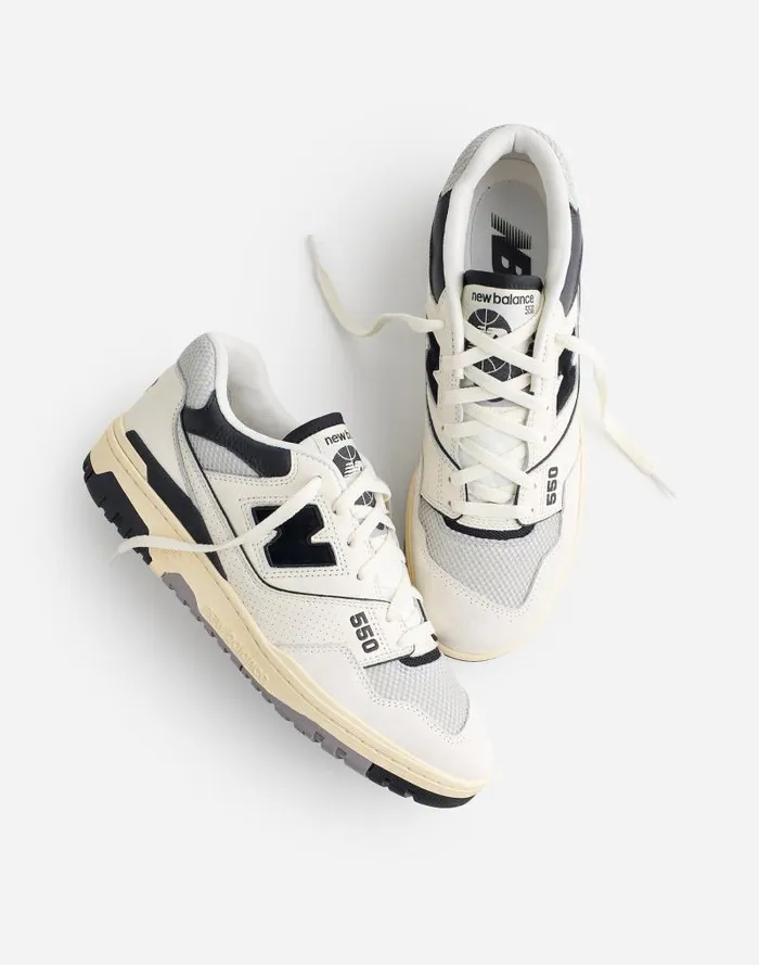 Men New Balance 550 Sneakers Sea Salt Black Madewell Sneakers