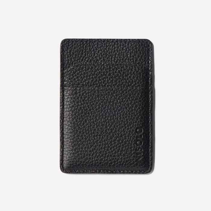 Men Nisolo Bags and Wallets Nico Card Case Wallet Black