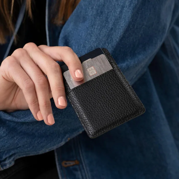 Men Nisolo Bags and Wallets Nico Card Case Wallet Black