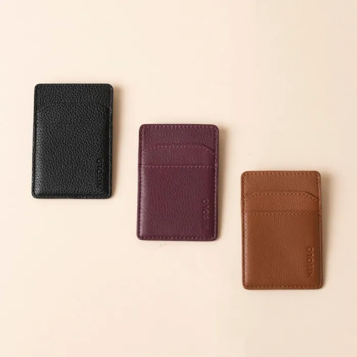 Men Nisolo Bags and Wallets Nico Card Case Wallet Black