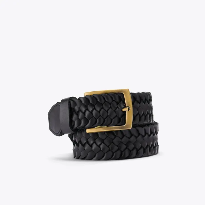 Men Nisolo Belts Teyo Woven Belt Black