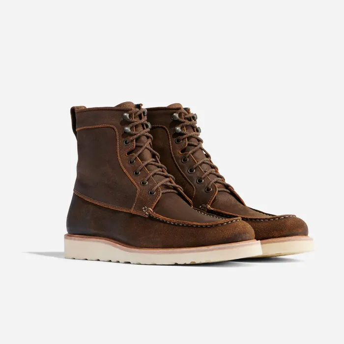 Men Nisolo Boots AllWeather Mateo Boot Waxed Brown