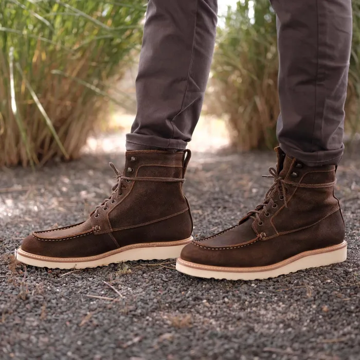 Men Nisolo Boots AllWeather Mateo Boot Waxed Brown