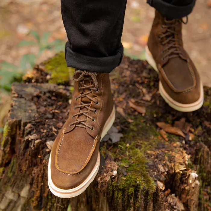 Men Nisolo Boots AllWeather Mateo Boot Waxed Brown