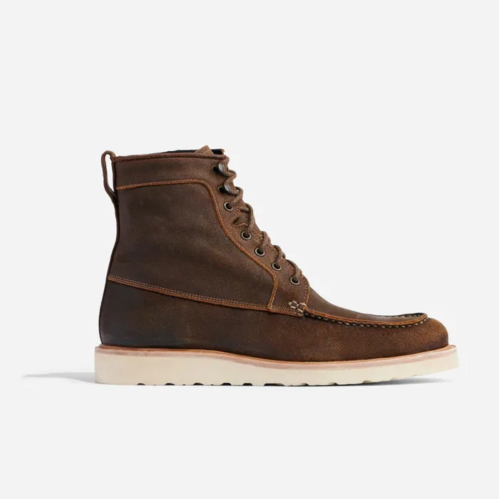 Men Nisolo Boots AllWeather Mateo Boot Waxed Brown