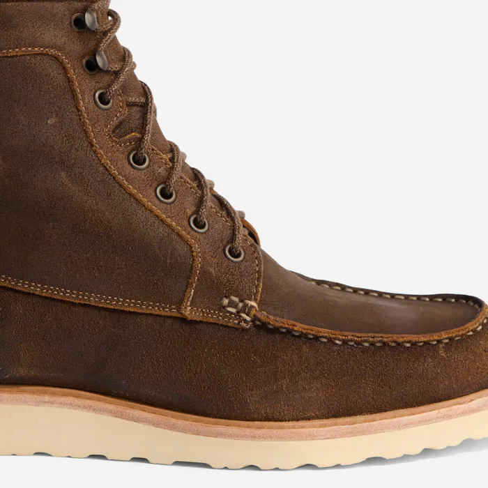 Men Nisolo Boots AllWeather Mateo Boot Waxed Brown