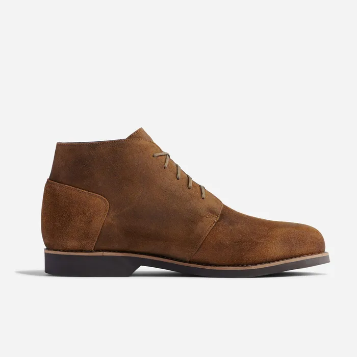 Men Nisolo Boots Daytripper Chukka Boot Waxed Brown