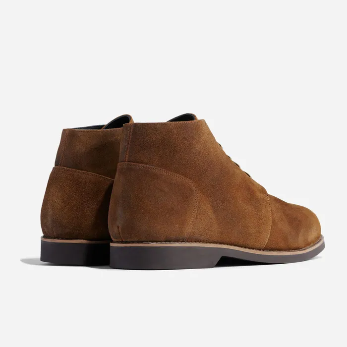 Men Nisolo Boots Daytripper Chukka Boot Waxed Brown