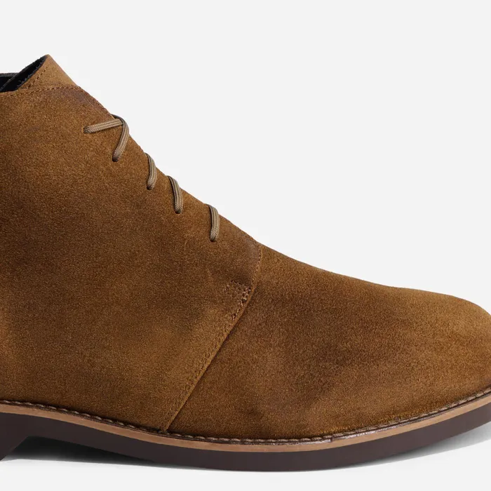Men Nisolo Boots Daytripper Chukka Boot Waxed Brown