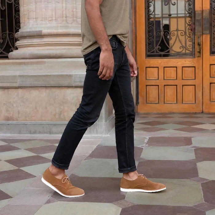 Men Nisolo Boots Lightweight Flex Derby Nutmeg