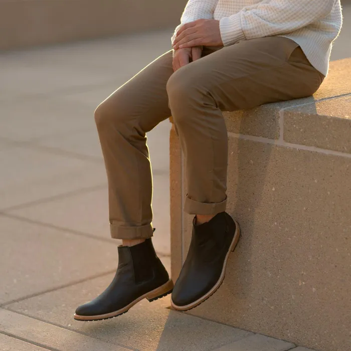 Men Nisolo Boots Marco Everyday Chelsea Boot Black